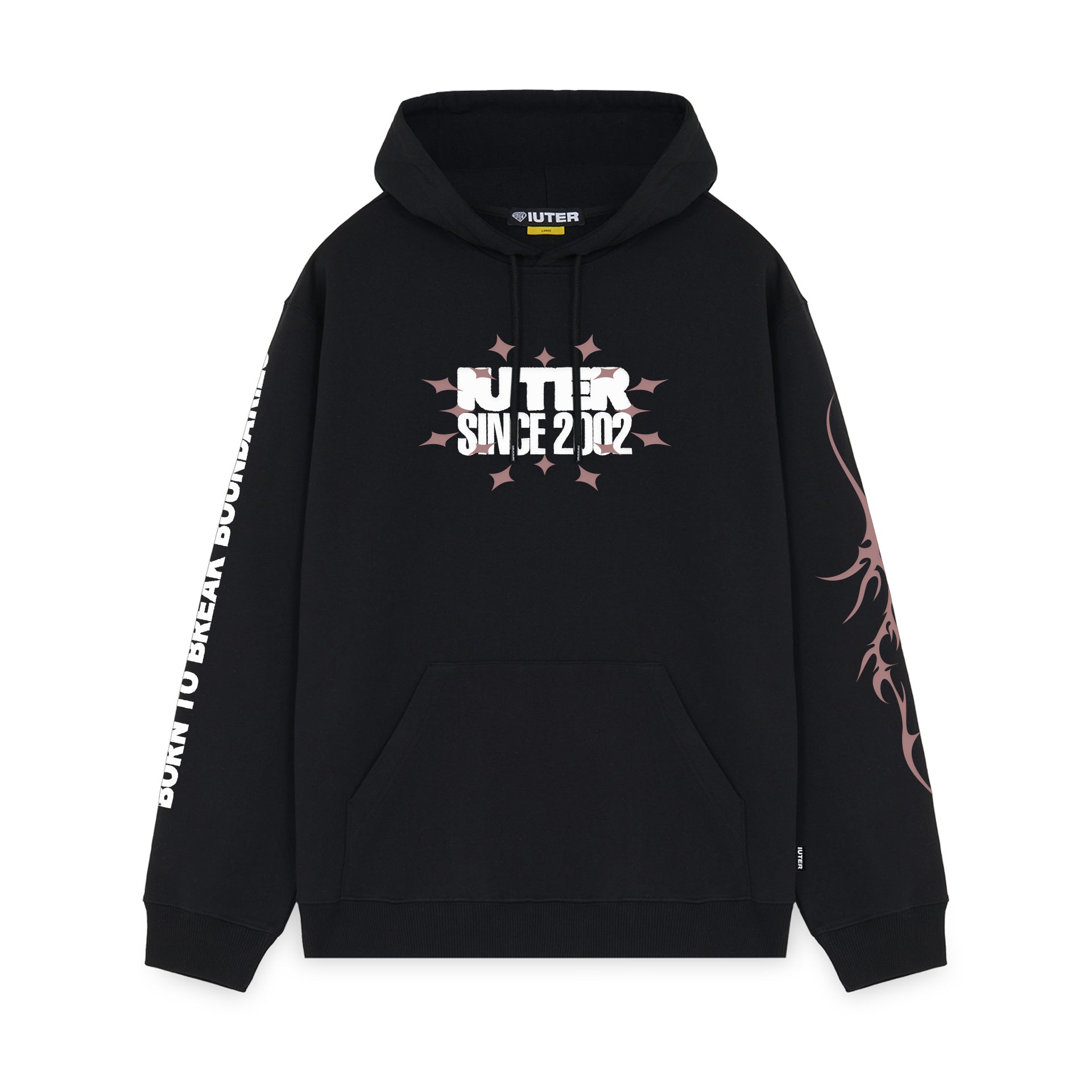 TRIBAL HOODIE BLACK IUTER €48.0