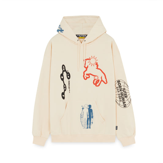 DISCOVERY HOODIE DUSTYWHITE