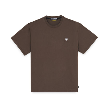 HEART LOGO TEE BROWN