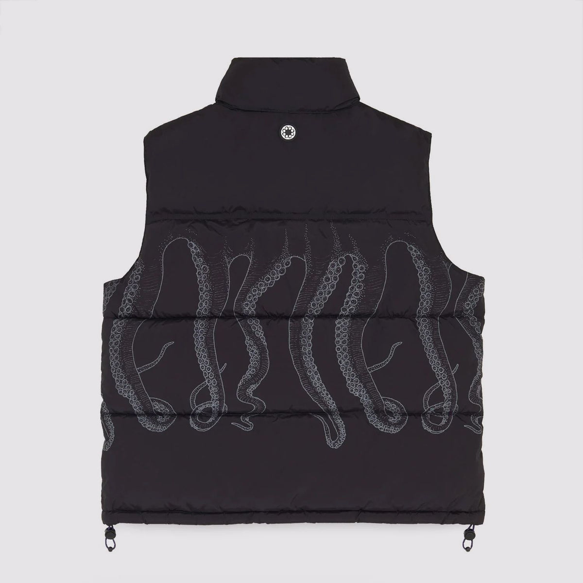 OCTOPUS OUTLINE PUFF VEST BLACK