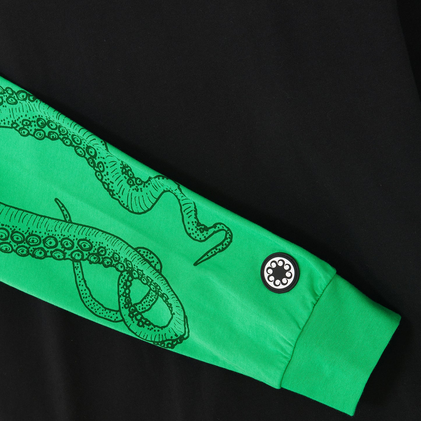 LOGO DOUBLE LS TEE GREEN BLACK OCTOPUS €26.0