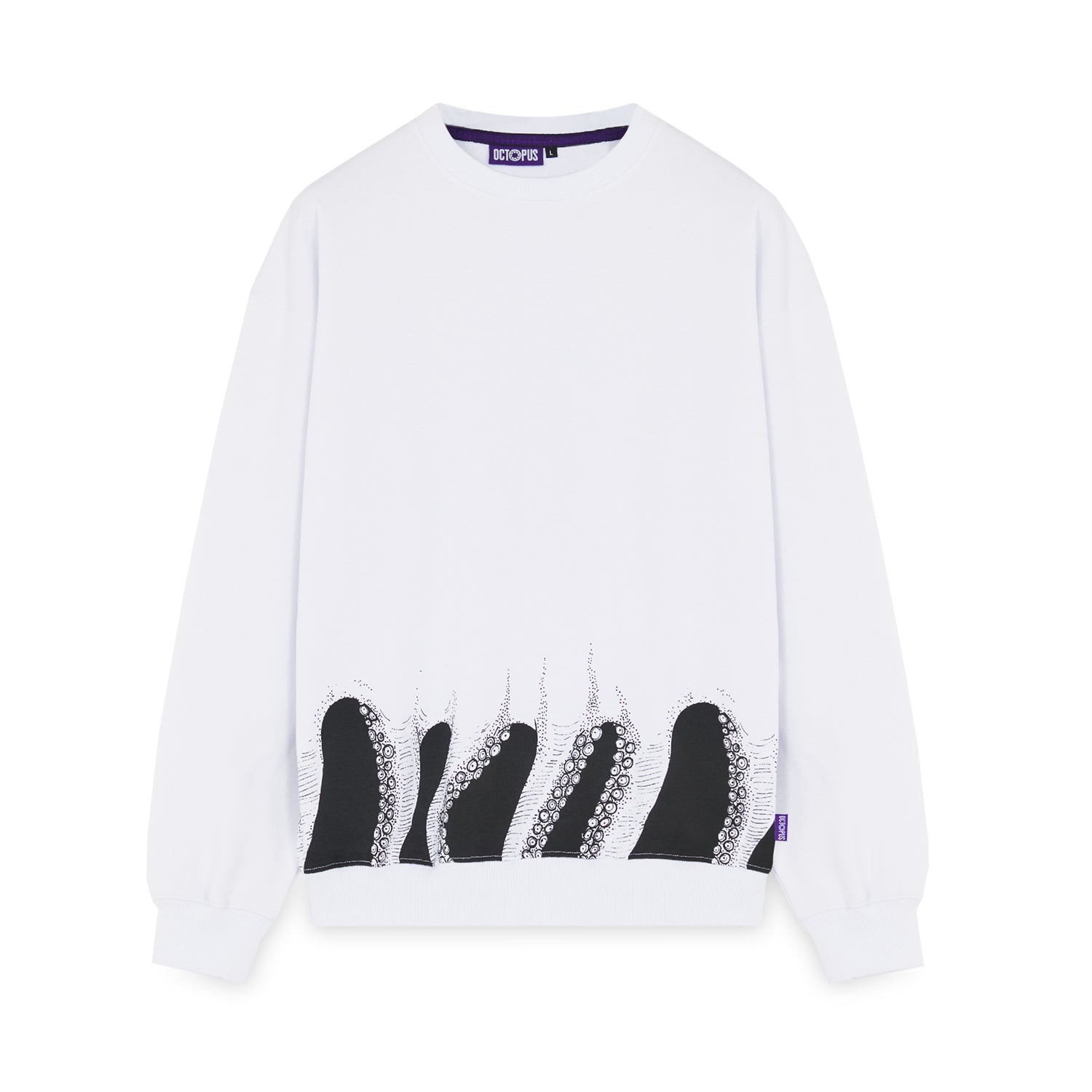 OCTOPUS LOWER CREWNECK WHITE OCTOPUS €36.0
