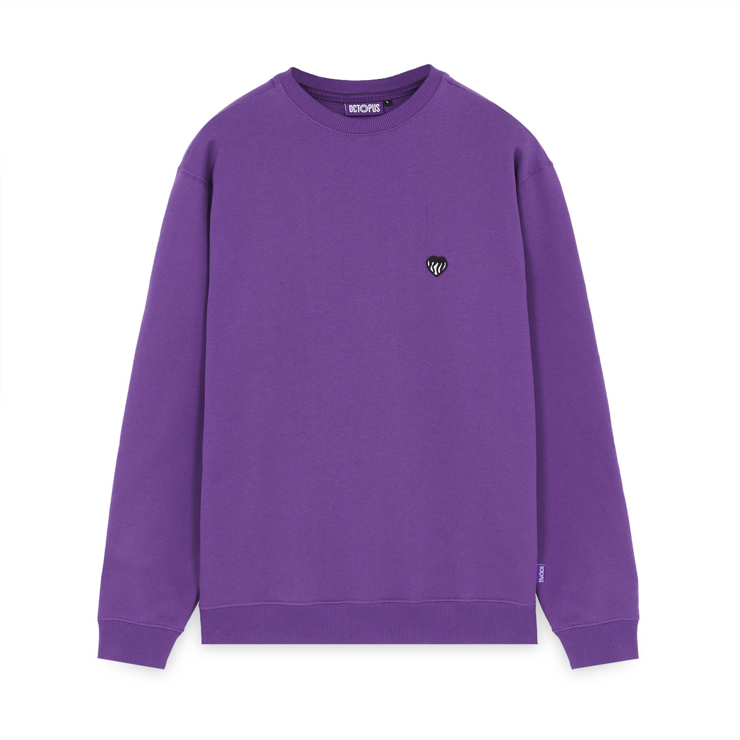 HEART CREWNECK PURPLE OCTOPUS €43.0