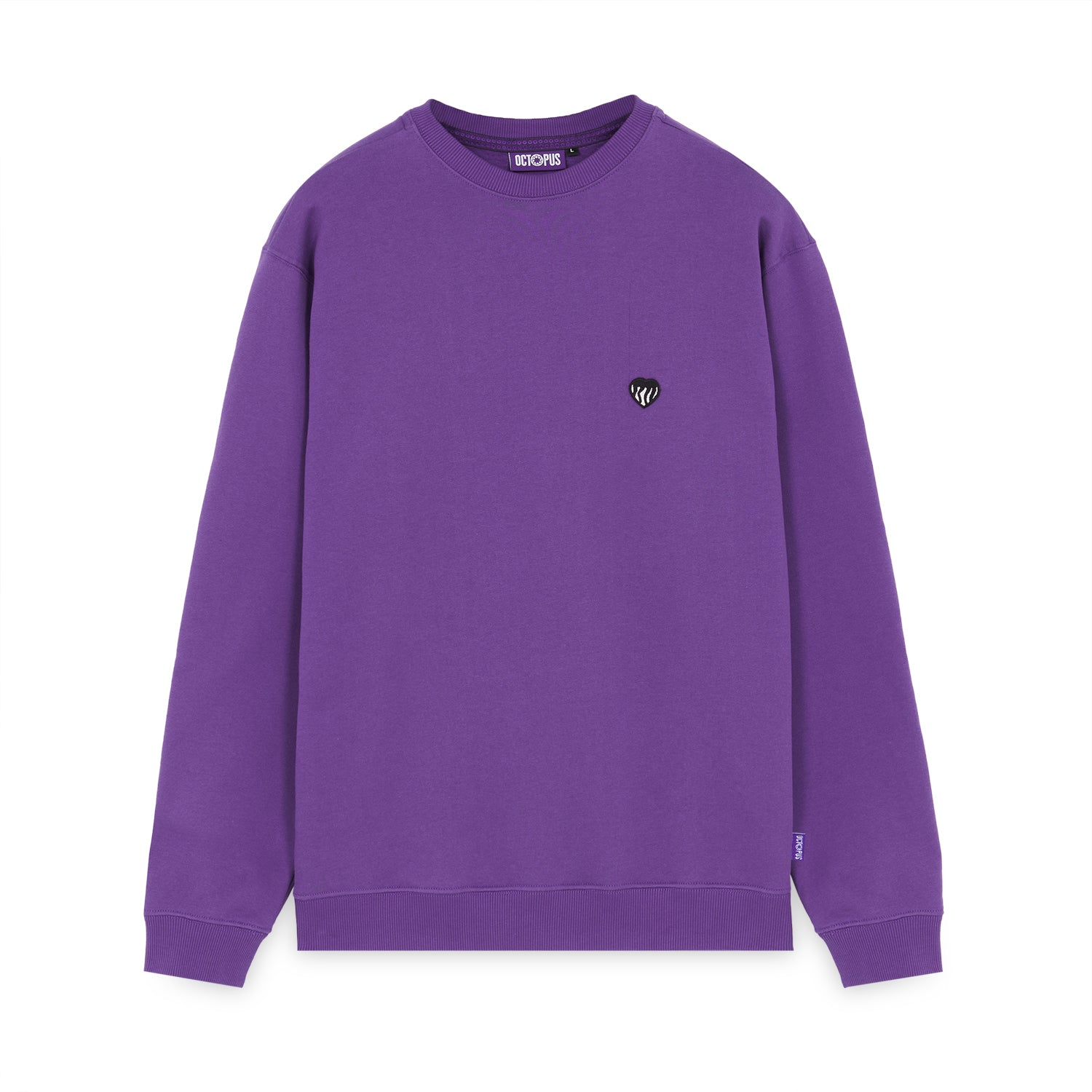 HEART CREWNECK PURPLE OCTOPUS €43.0