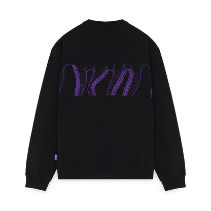 OUTLINE BAND CREWNECK BLACK
