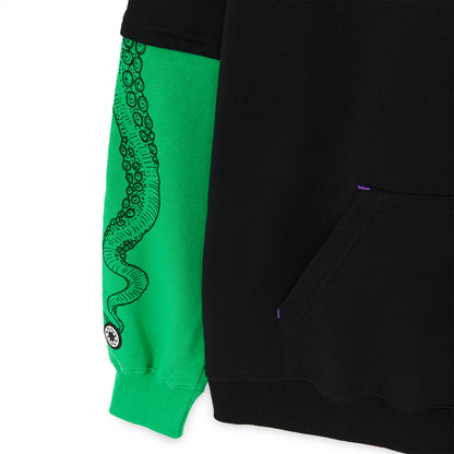 LOGO OVERHOODIE GREEN BLACK OCTOPUS €80.0