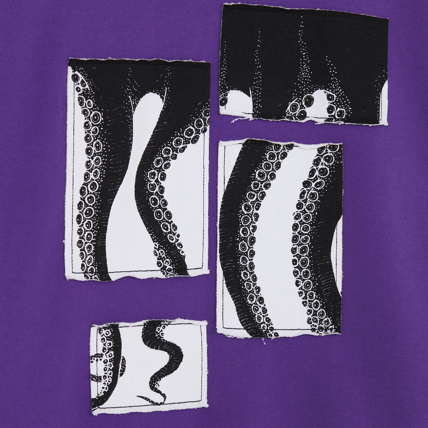 PATCHWORK HOODIE PURPLE OCTOPUS €60.0