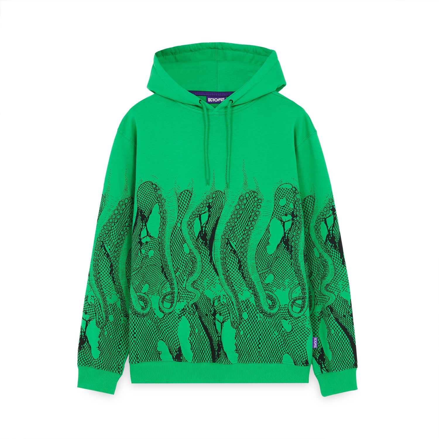 OCTOPUS FISHNET HOODIE GREEN OCTOPUS €55.0
