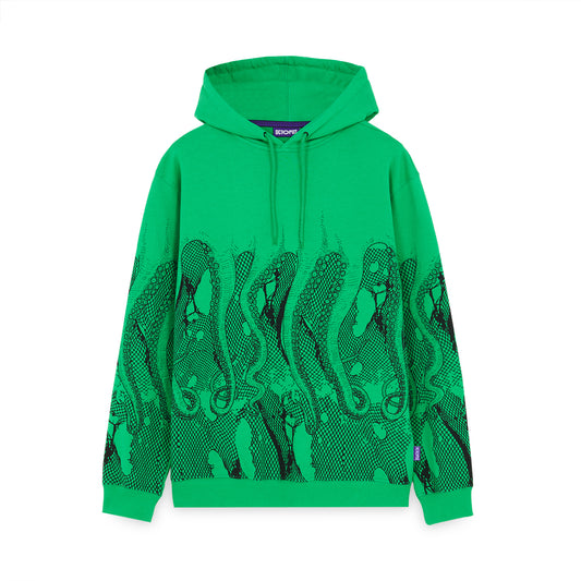 OCTOPUS FISHNET HOODIE GREEN OCTOPUS €55.0