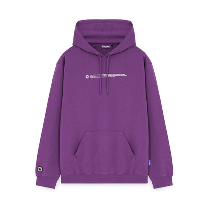 OUTLINE LOGO HOODIE PURPLE OCTOPUS €50.0
