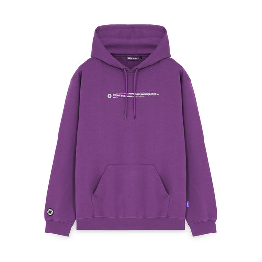 OUTLINE LOGO HOODIE PURPLE OCTOPUS €50.0