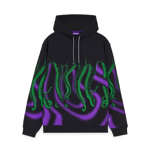 OCTOPUS VORTEX HOODIE BLACK