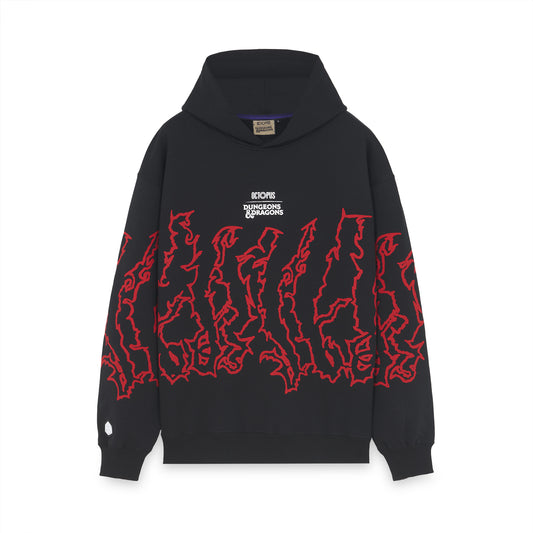 OCTOPUS DUNGEONS &amp; DRAGONS LICH KING HOODIE RED BLACK