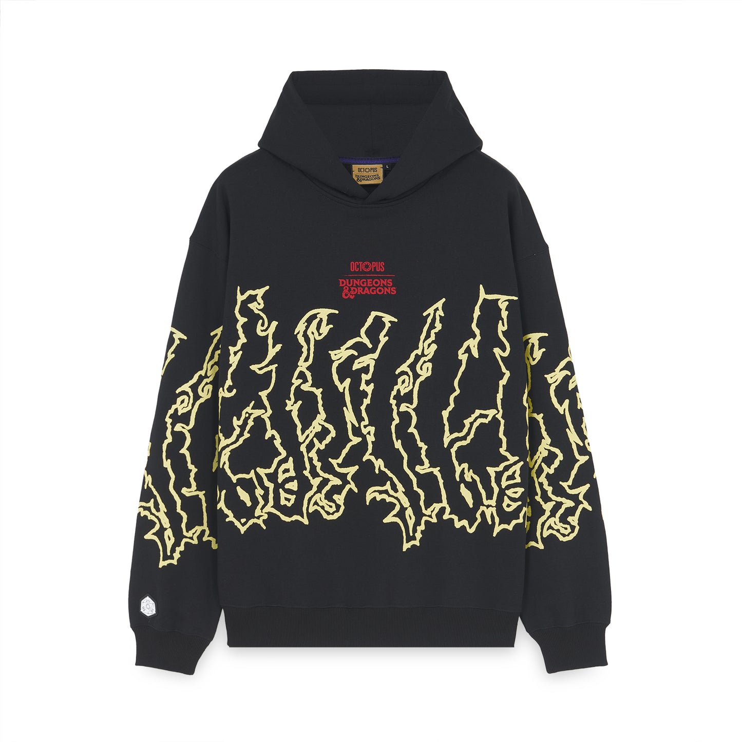OCTOPUS DUNGEONS & DRAGONS LICH KING HOODIE YELLOW BLACK