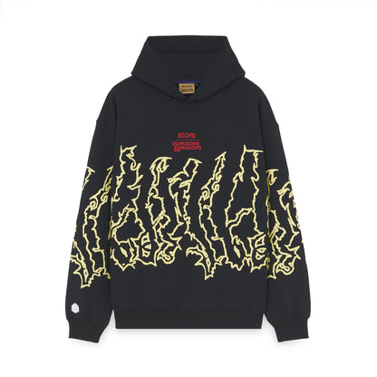 OCTOPUS DUNGEONS & DRAGONS LICH KING HOODIE YELLOW BLACK