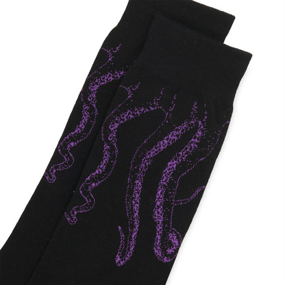 OCTOPUS OUTLINE SOCKS - PACK PURPLE BLACK