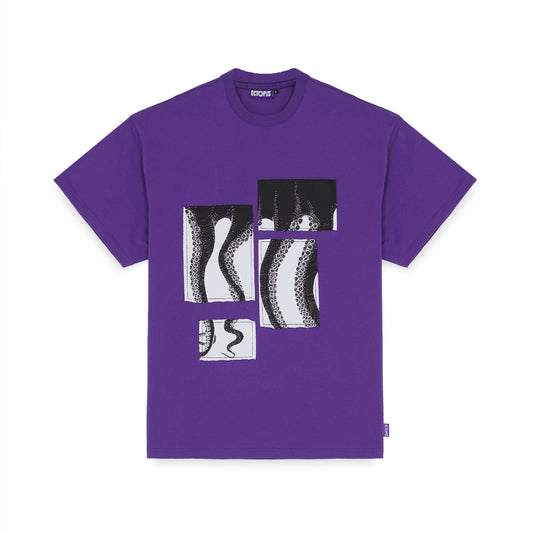 PATCHWORK TEE PURPLE OCTOPUS €22.0