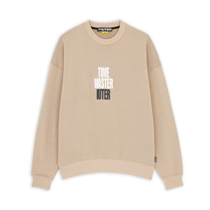 TIME WASTER CREWNECK EARTH
