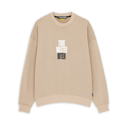 TIME WASTER CREWNECK EARTH