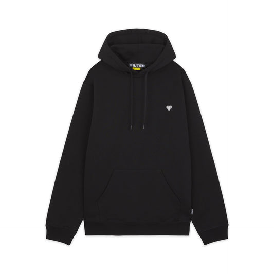 HEART LOGO HOODIE BLACK