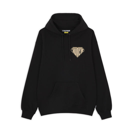 LOGO PATCH HOODIE BLACK
