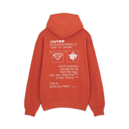 SENSE HOODIE BRICK