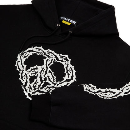 THORNS HOODIE BLACK