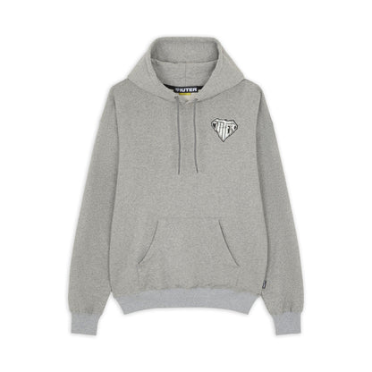 CRUMPLE LOGO HOODIE LIGHT GRAY