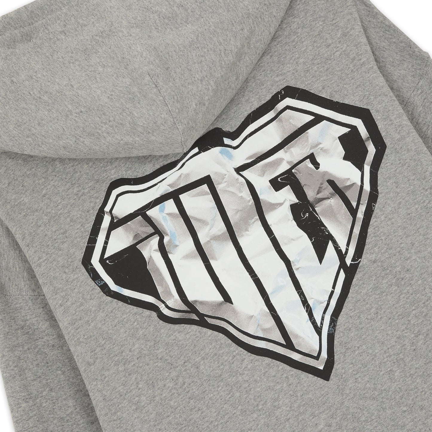 CRUMPLE LOGO HOODIE LIGHT GRAY