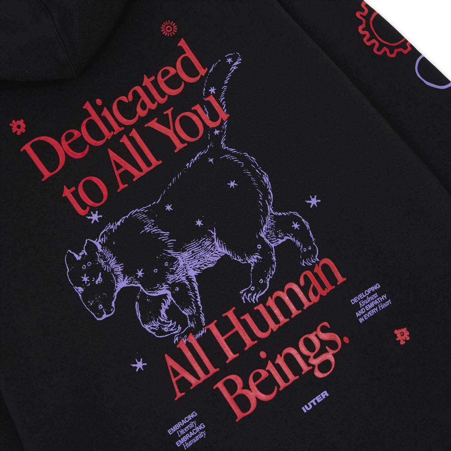 KIND HOODIE BLACK IUTER €46.0