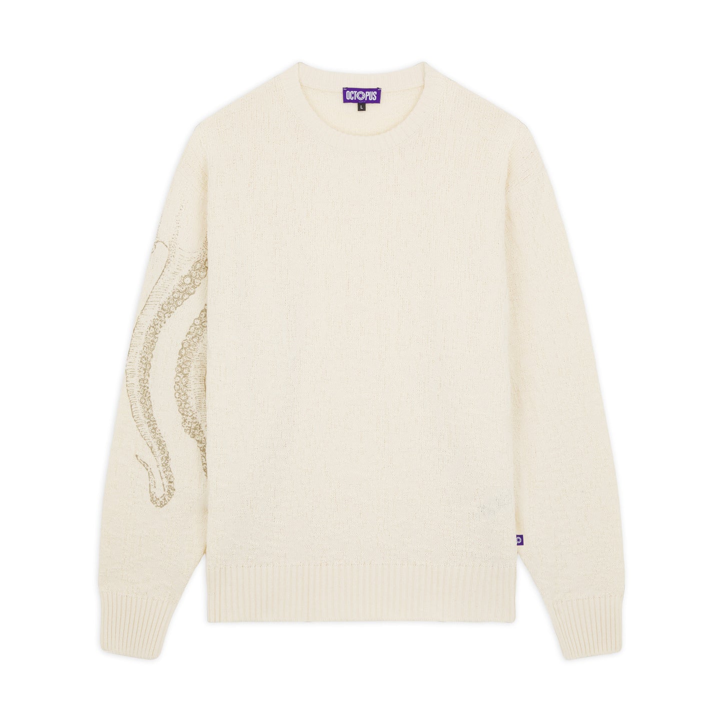 OCTOPUS RAY 3D JUMPER DUSTYWHITE