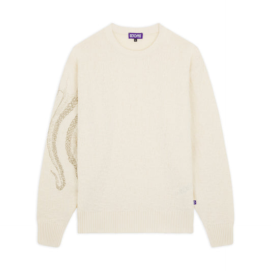 OCTOPUS RAY 3D JUMPER DUSTYWHITE