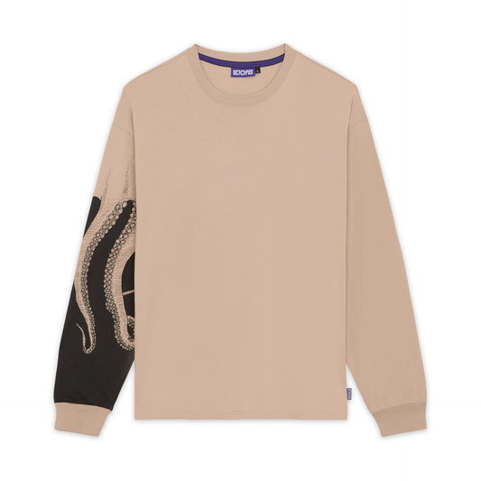 OCTOPUS SIDE LS TEE EARTH