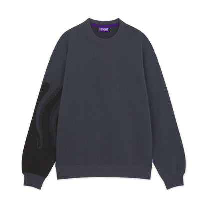 OCTOPUS SIDE CREWNECK ASPHALT OCTOPUS €36.0