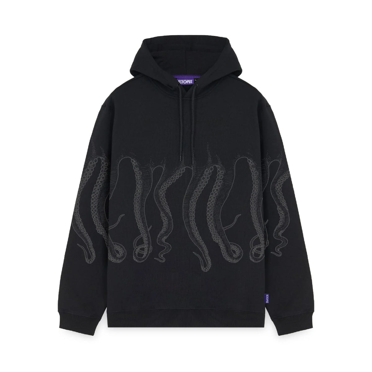 OCTOPUS OUTLINE HOODIE BLACK