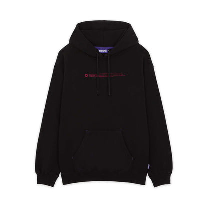 OUTLINE LOGO HOODIE BLACK OCTOPUS €40.0