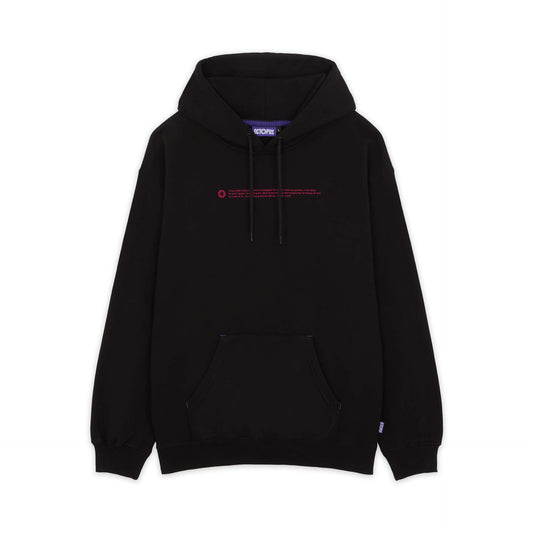 OUTLINE LOGO HOODIE BLACK OCTOPUS €40.0