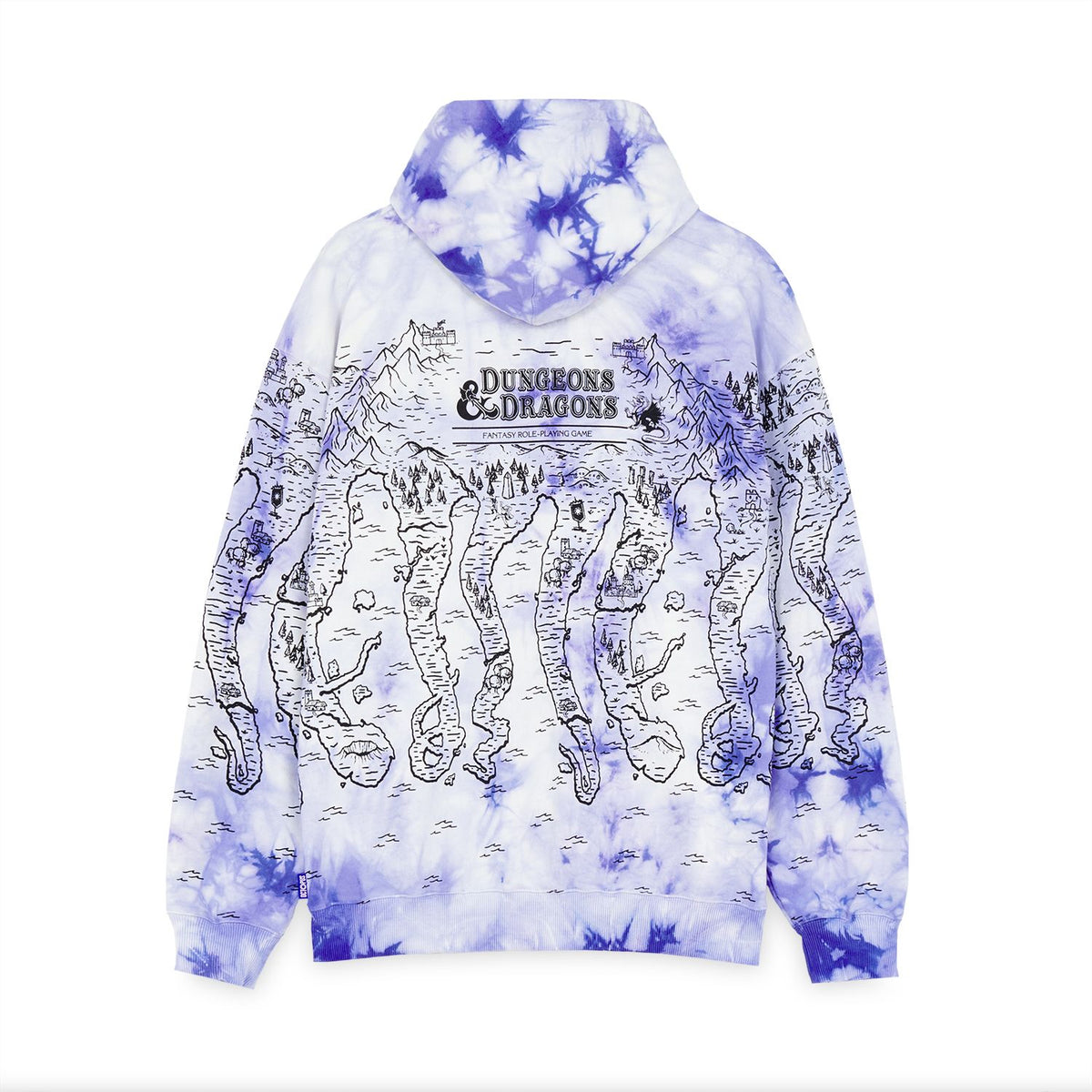 D&D Map Marble Hoodie Marble Purple