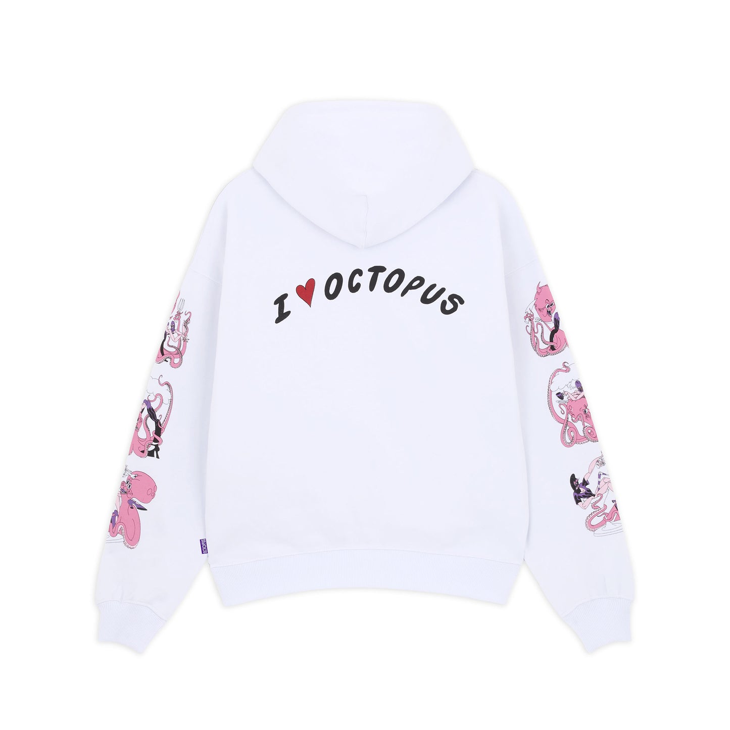 I LOVE OCTOPUS BY ALOHA PROJECT HOODIE WHITE