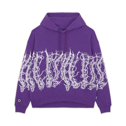 OCTOPUS BY GIORGIO DI SALVO BARBED WIRE HOODIE PURPLE