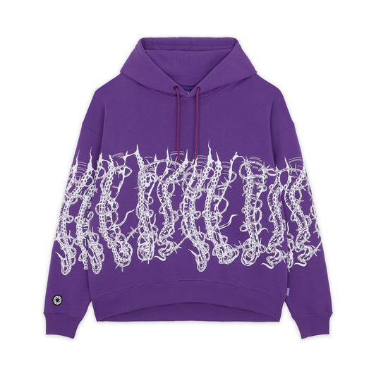 OCTOPUS BY GIORGIO DI SALVO BARBED WIRE HOODIE PURPLE