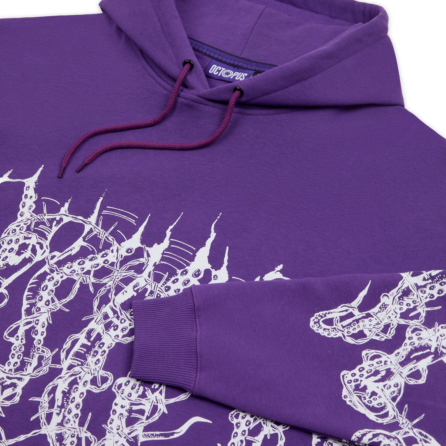 OCTOPUS BY GIORGIO DI SALVO BARBED WIRE HOODIE PURPLE