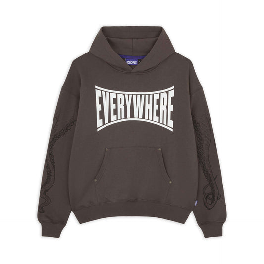 EVERYWHERE HOODIE BROWN OCTOPUS €44.0