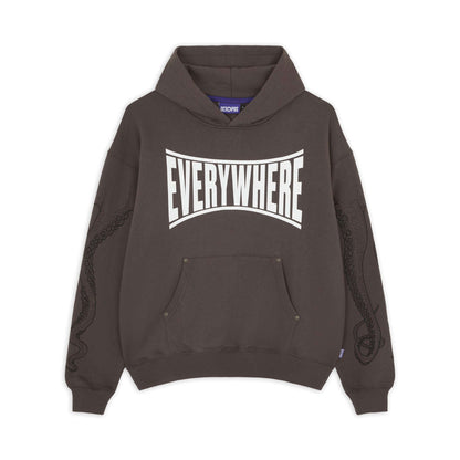EVERYWHERE HOODIE BROWN OCTOPUS €44.0