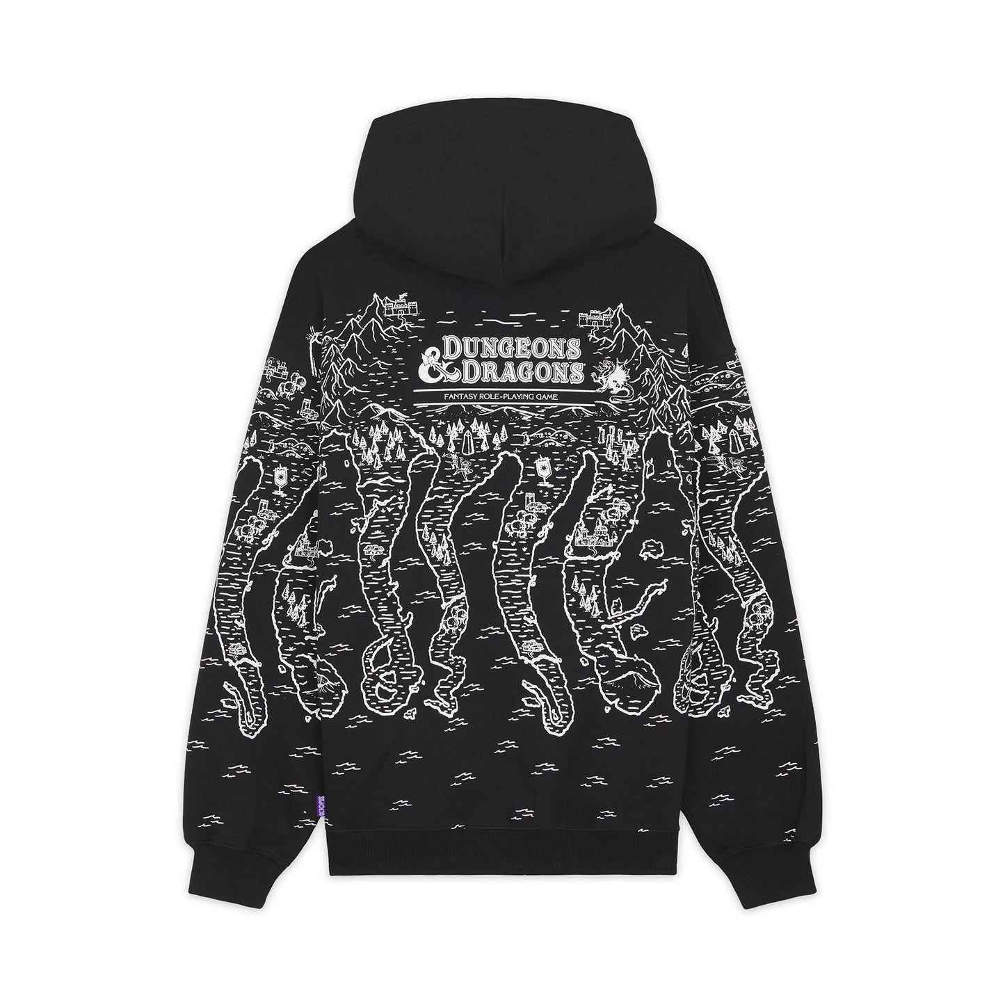DUNGEONS & DRAGONS OCTOPUS MAP HOODIE BLACK