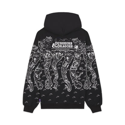 DUNGEONS & DRAGONS OCTOPUS MAP HOODIE BLACK