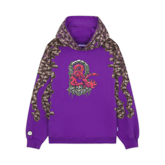 DUNGEONS & DRAGONS OCTOPUS LOGO PORTAL HOODIE PURPLE