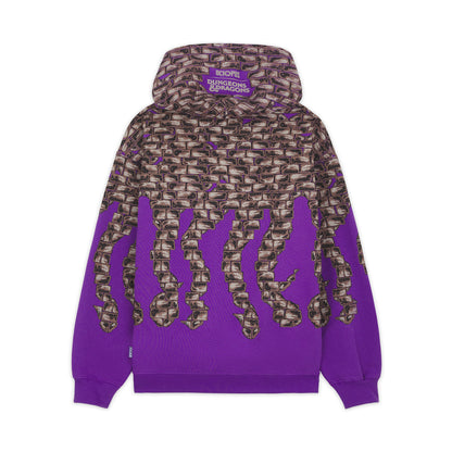 DUNGEONS & DRAGONS OCTOPUS LOGO PORTAL HOODIE PURPLE