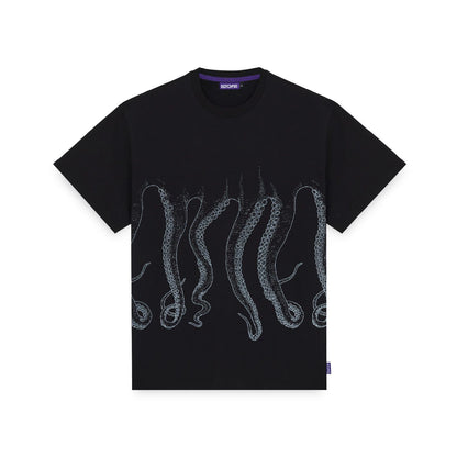 OCTOPUS OUTLINE TEE BLACK