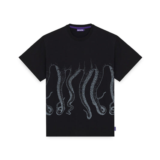 OCTOPUS OUTLINE TEE BLACK